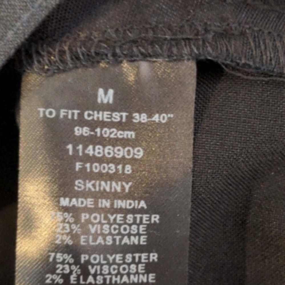 ASOS Black Smart Full Zip Jacket size Medium - Picture 5 of 7